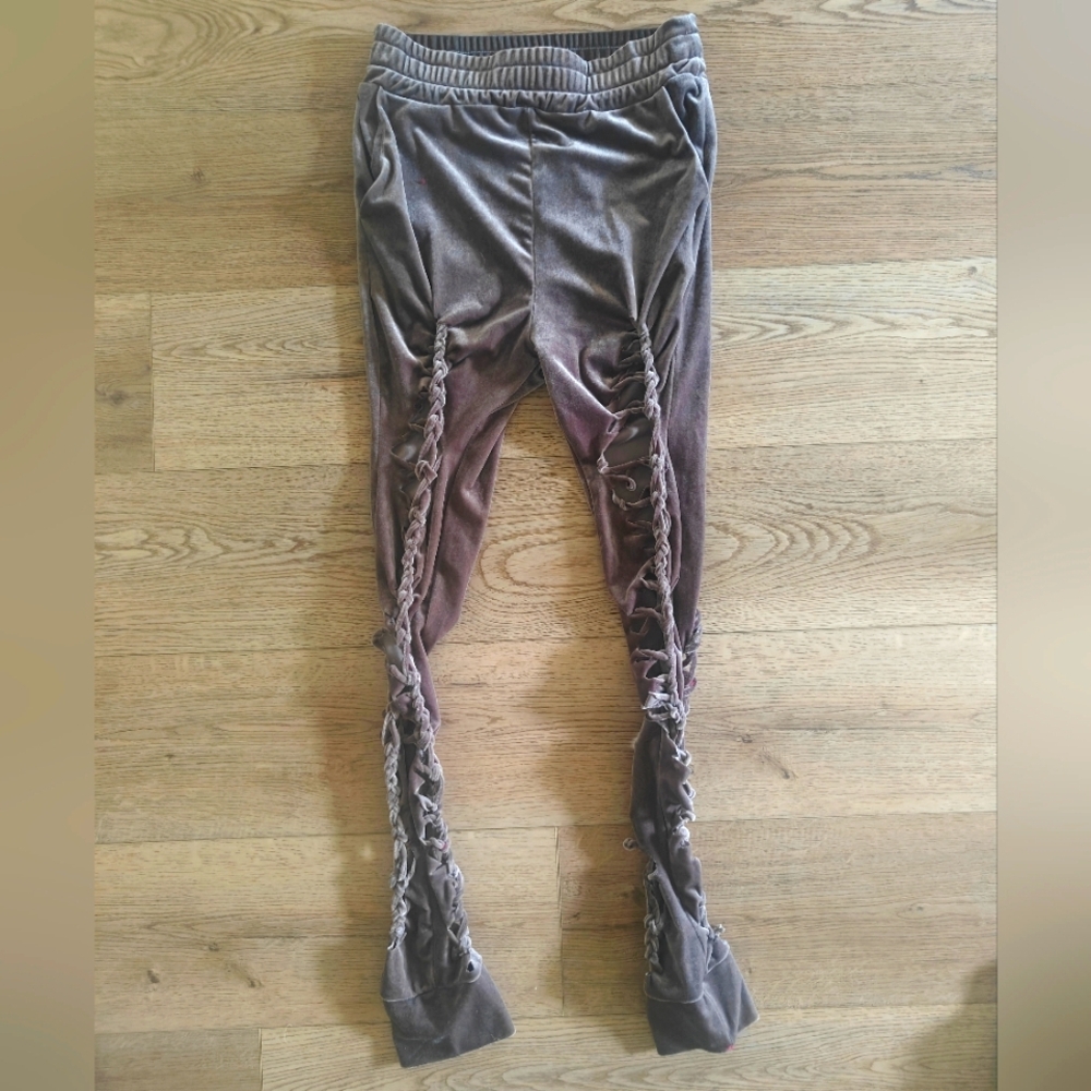 Gray Ruched Leggings